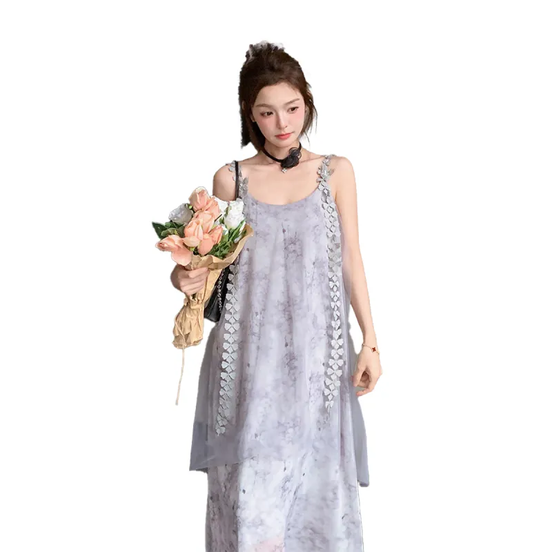 TEME Slip Dresses Women's Gray-1
