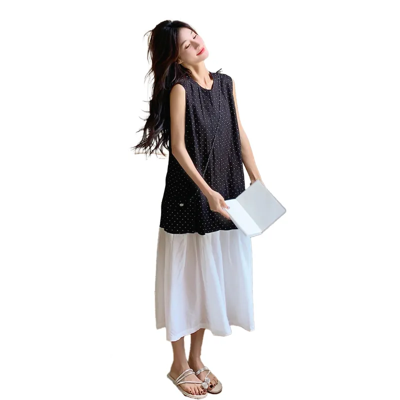 TEME Sleeveless Dress Women's Black-2