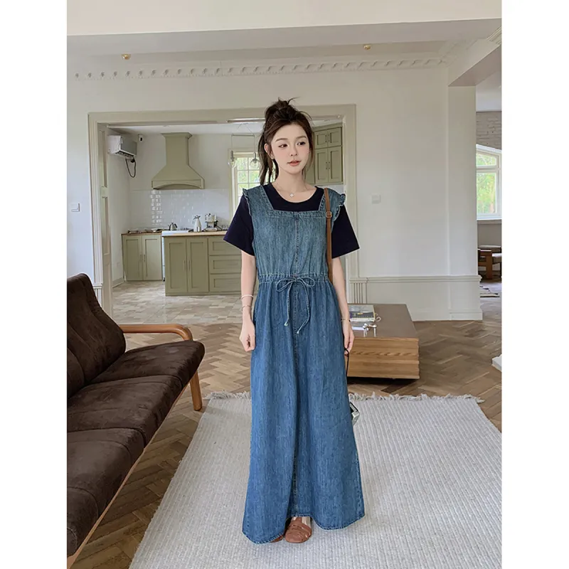 TEME Slip Dresses Women's Denim Blue-2