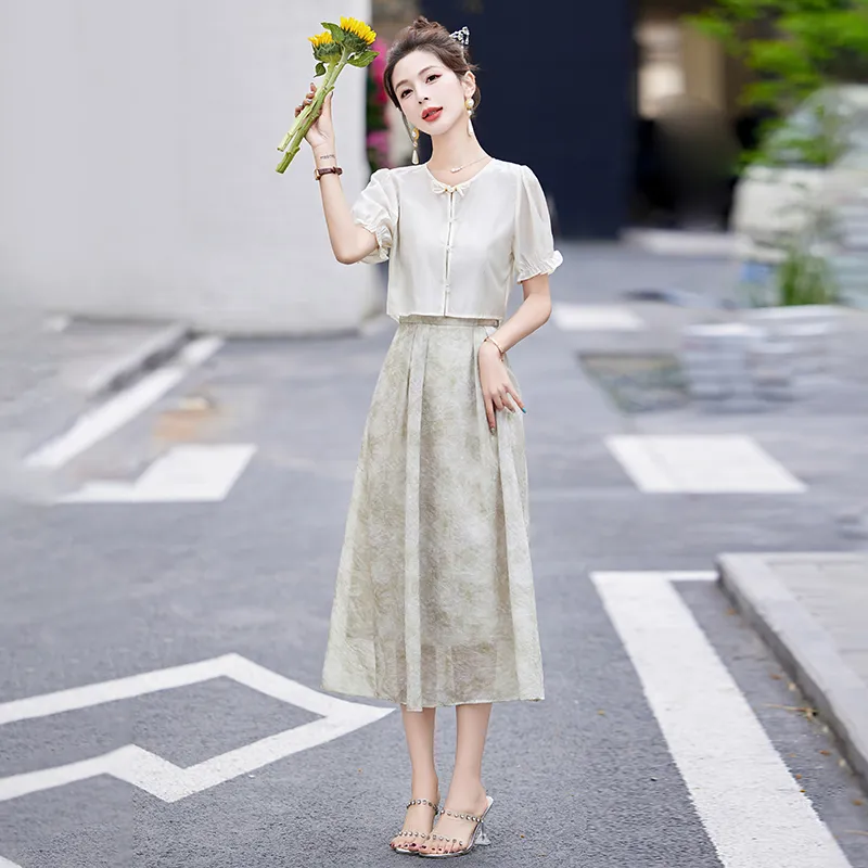 TEME Two Piece Skirt Sets Women's-3