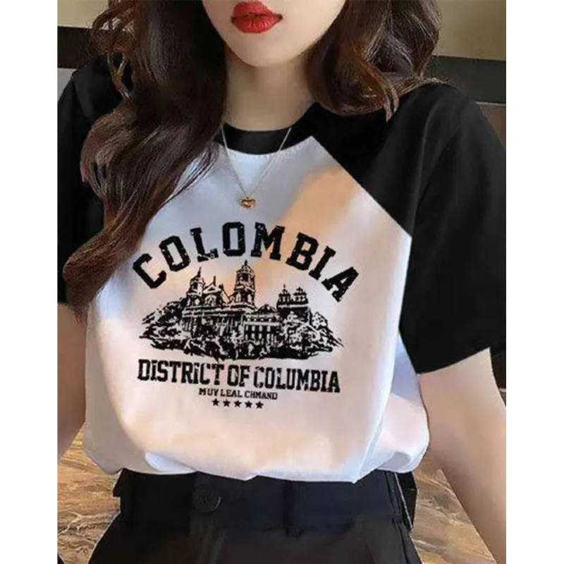 TEME T Shirt Women's White & Black-2
