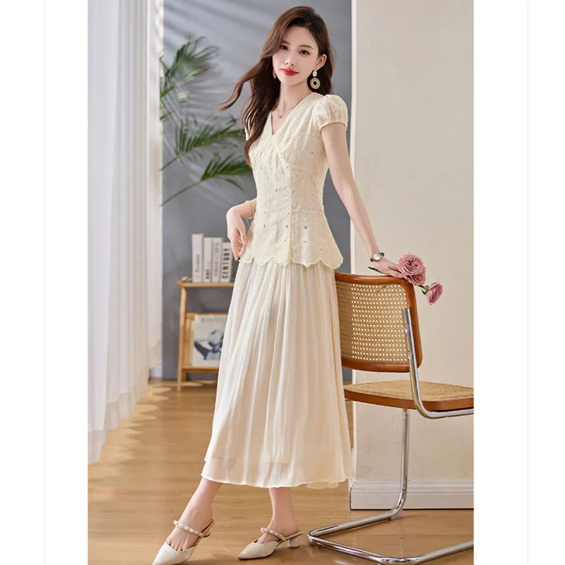 TEME Short Sleeved Dress Women's-3
