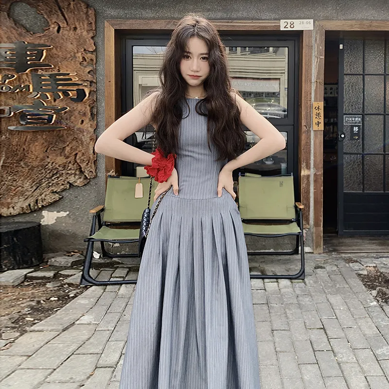 TEME Sleeveless Dresses Women's Gray-5