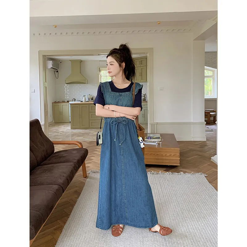TEME Slip Dresses Women's Denim Blue-4