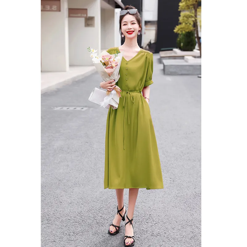 TEME Short Sleeved Dress Women's-7