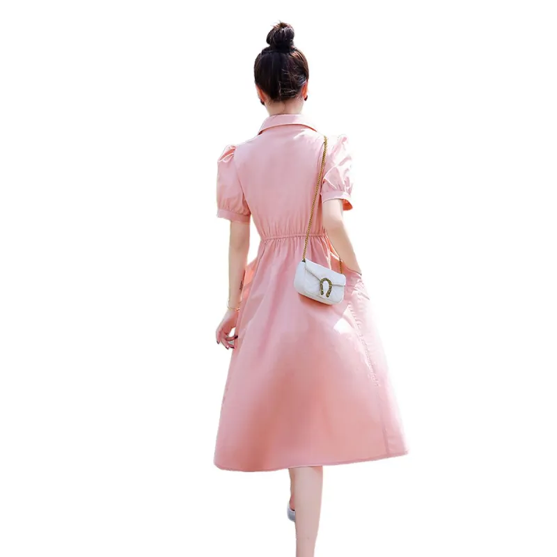 TEME Short Sleeved Dress Women's-4