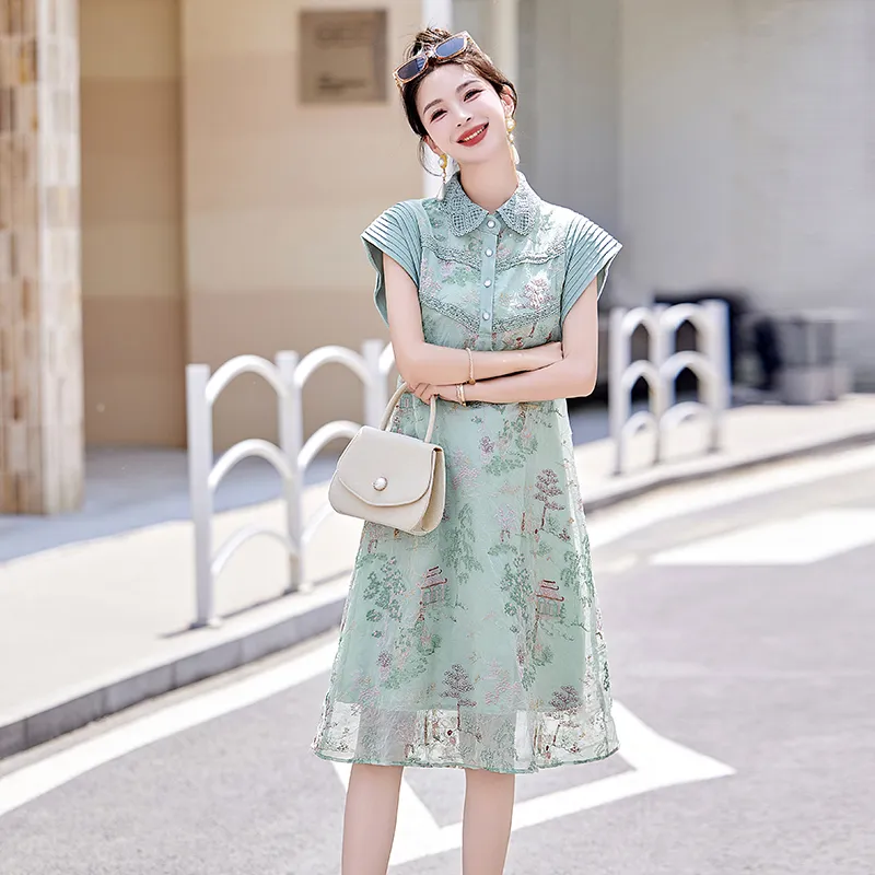 TEME Short Sleeved Dress Women's-4
