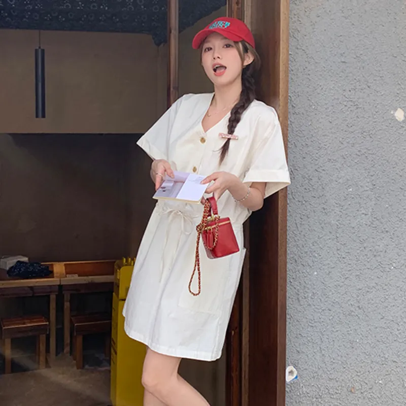 TEME Short Sleeved Dress Women's-7