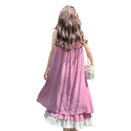 TEME Sleeveless Dress Women's Pink Purple