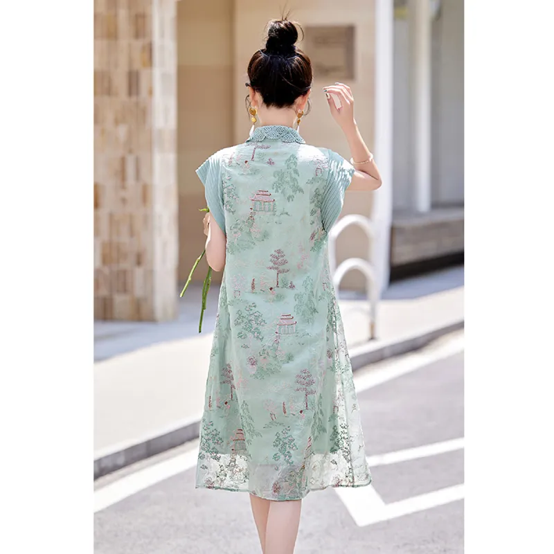 TEME Short Sleeved Dress Women's-5