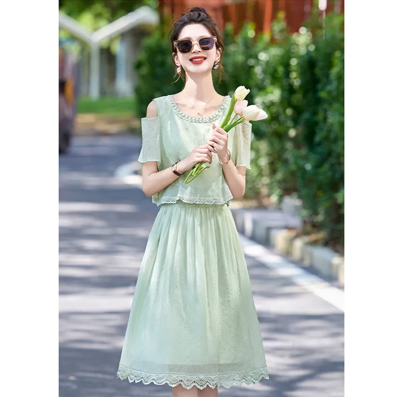 TEME Short Sleeved Dress Women's-6
