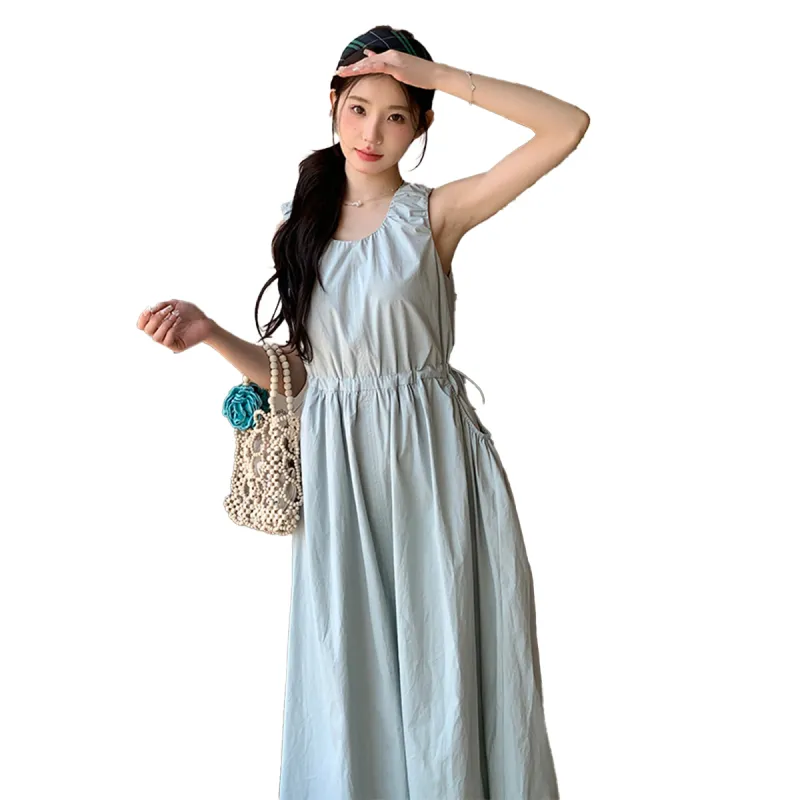 TEME Slip Dresses Women's Light Blue-1