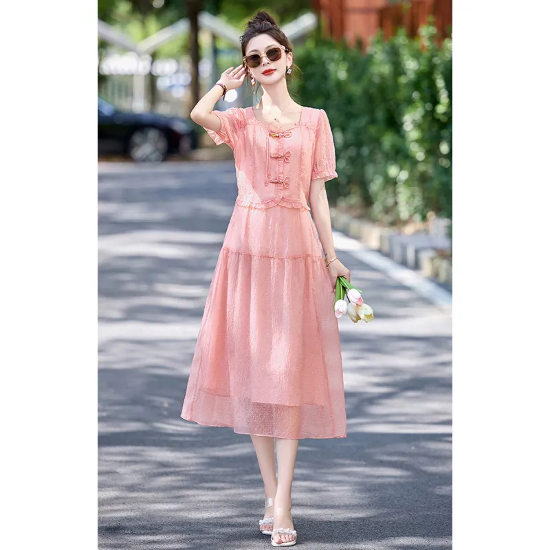 TEME Short Sleeved Dress Women's-4