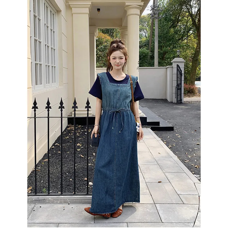 TEME Slip Dresses Women's Denim Blue-6