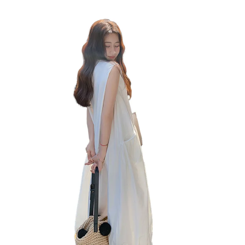 TEME Sleeveless Dress Women's White-0