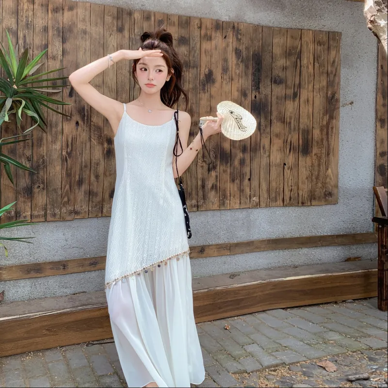 TEME Slip Dresses Women's White-1