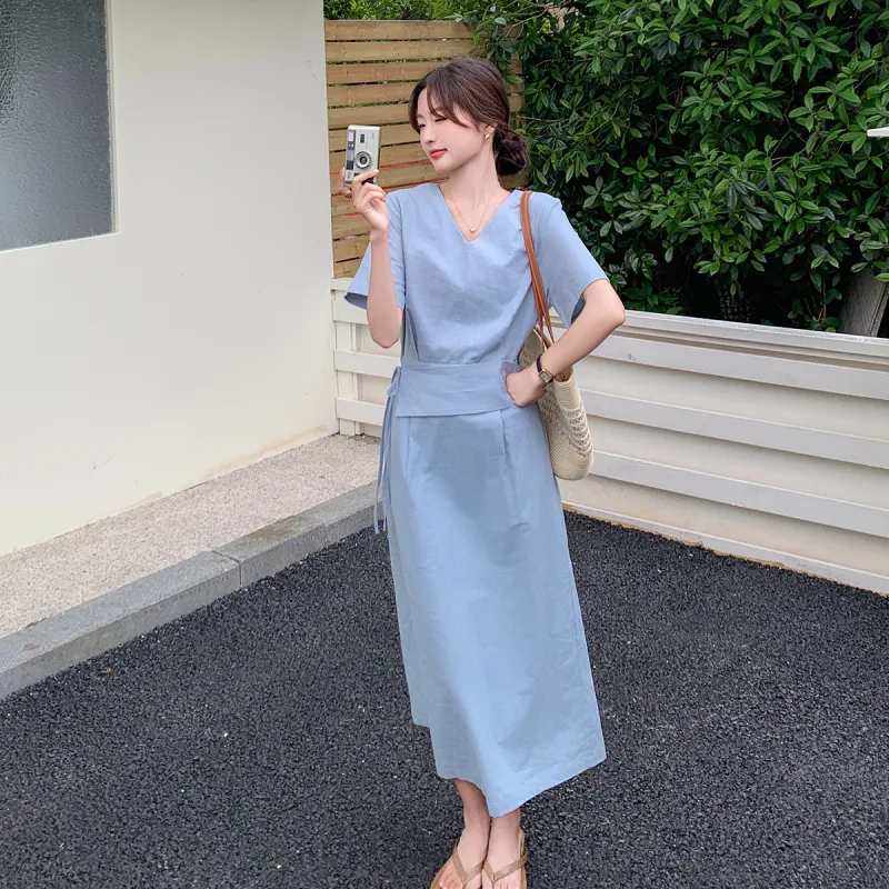TEME Short Sleeved Dress Women's-4