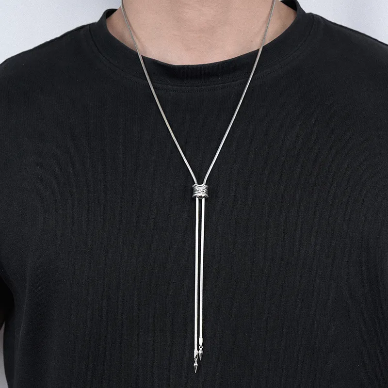 Ah Bo Ci De 925 Sterling Silver Necklaces Unisex-3