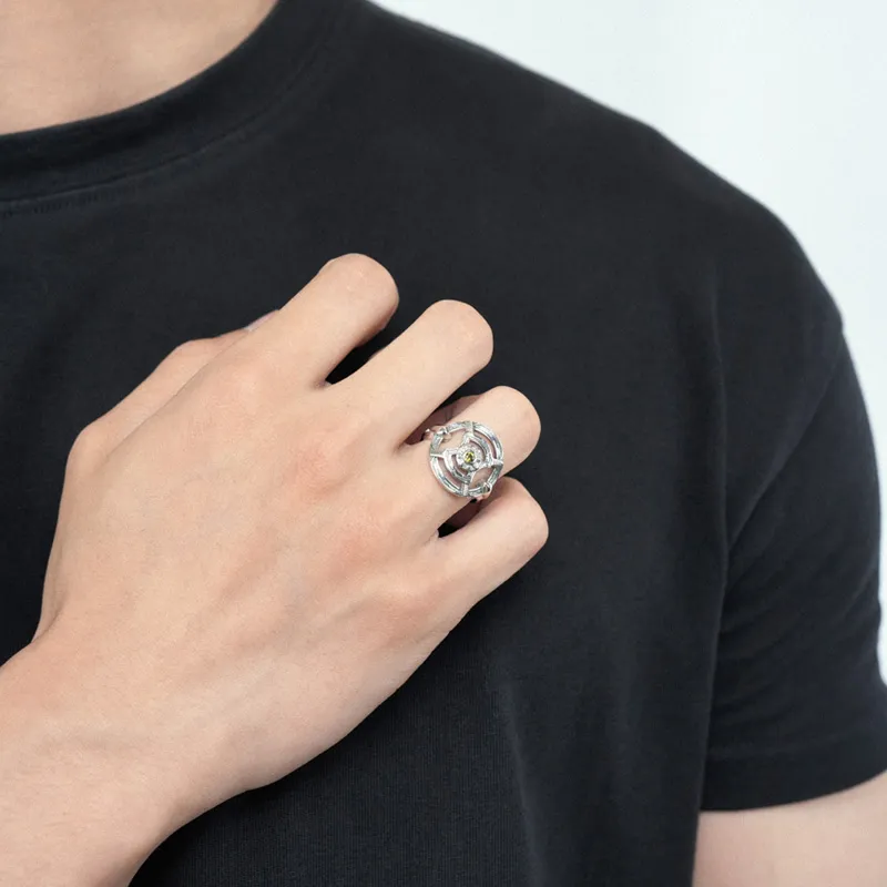 Ah Bo Ci De 925 Sterling Silver Rings Unisex-6