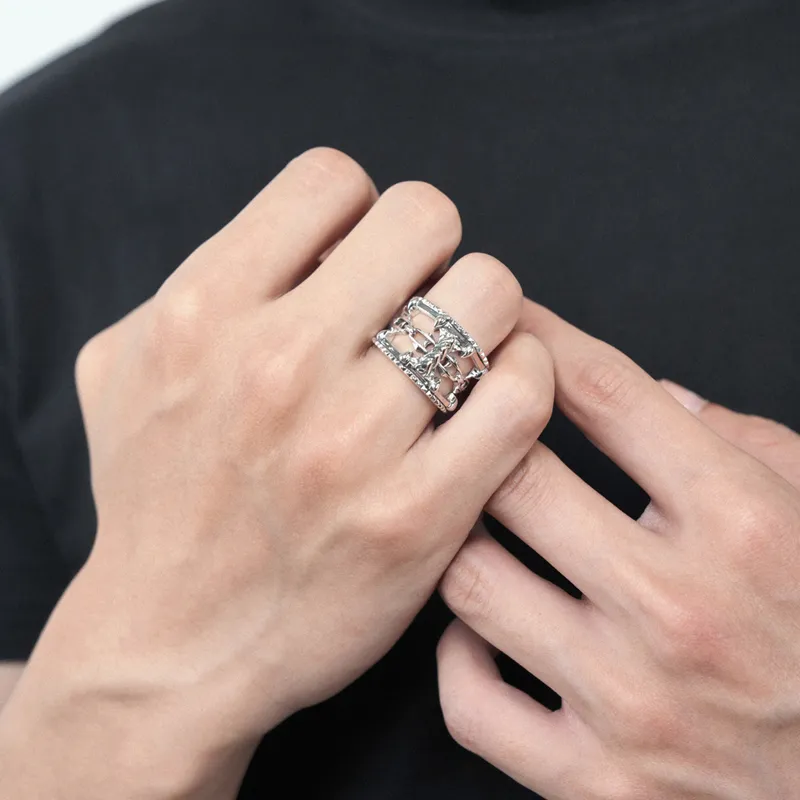 Ah Bo Ci De 925 Sterling Silver Rings Unisex-3