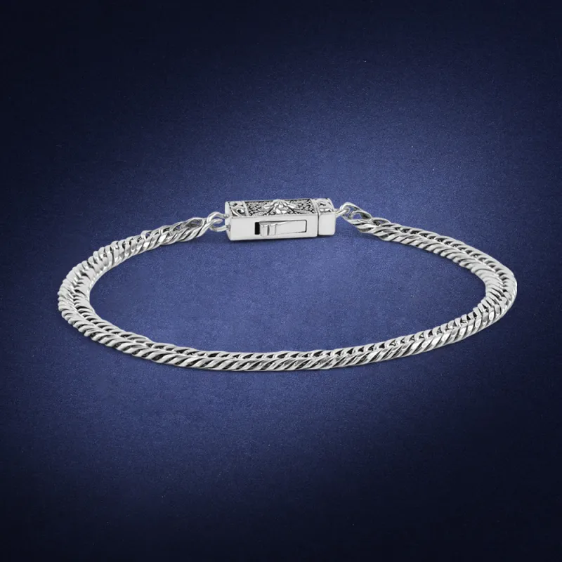 Ah Bo Ci De 925 Sterling Silver Bracelets Unisex-3