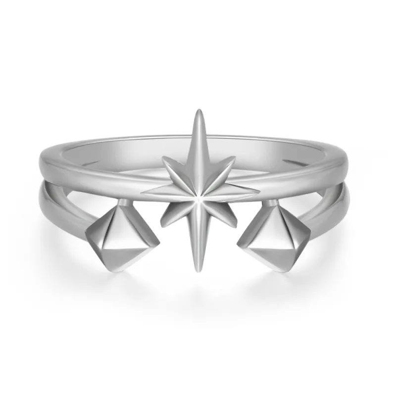 Ah Bo Ci De 925 Sterling Silver Rings Unisex-1