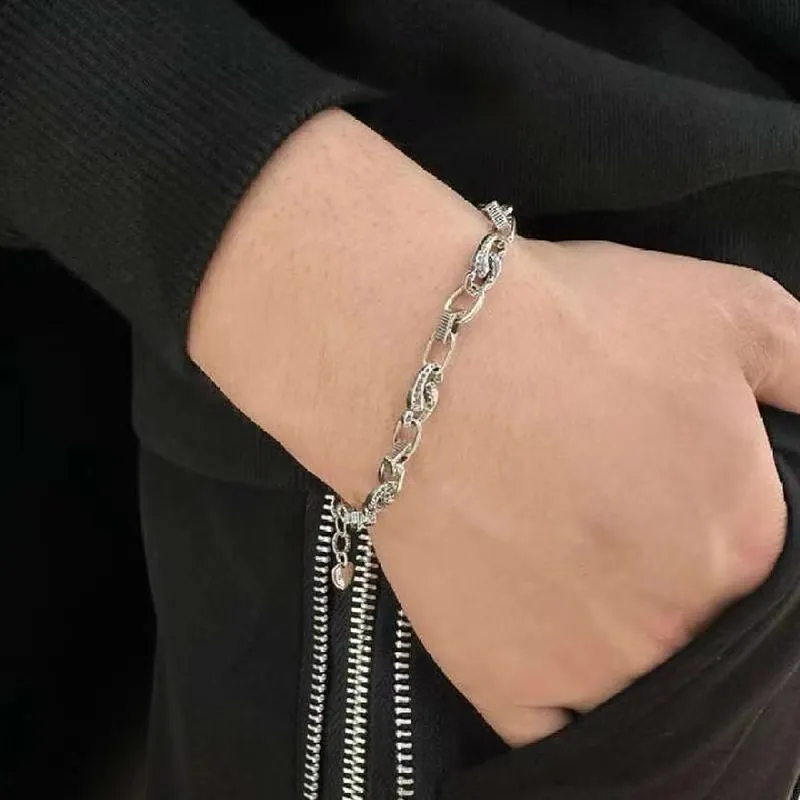 Ah Bo Ci De 925 Sterling Silver Bracelets Unisex-5