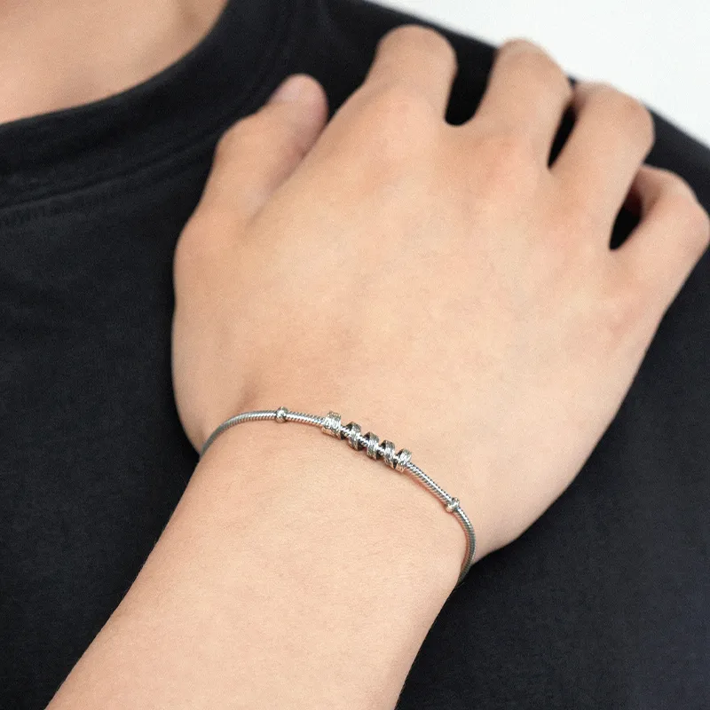 Ah Bo Ci De 925 Sterling Silver Bracelets Unisex-4