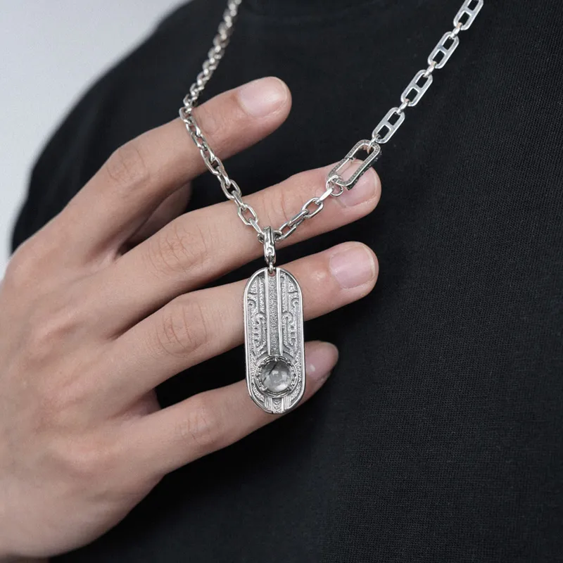 Ah Bo Ci De 925 Sterling Silver Pendants Unisex-3