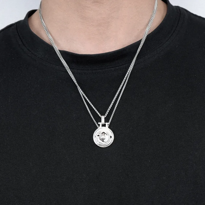 Ah Bo Ci De 925 Sterling Silver Necklaces Unisex-4