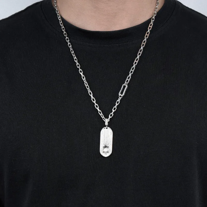 Ah Bo Ci De 925 Sterling Silver Pendants Unisex-5