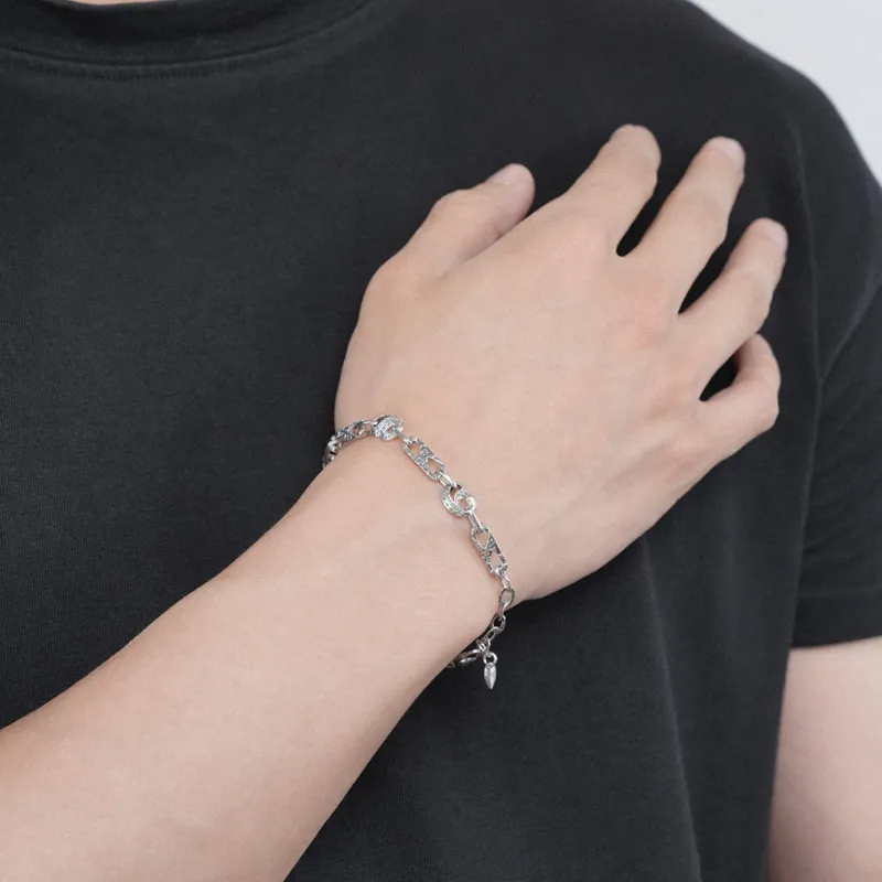 Ah Bo Ci De 925 Sterling Silver Bracelets Unisex-3