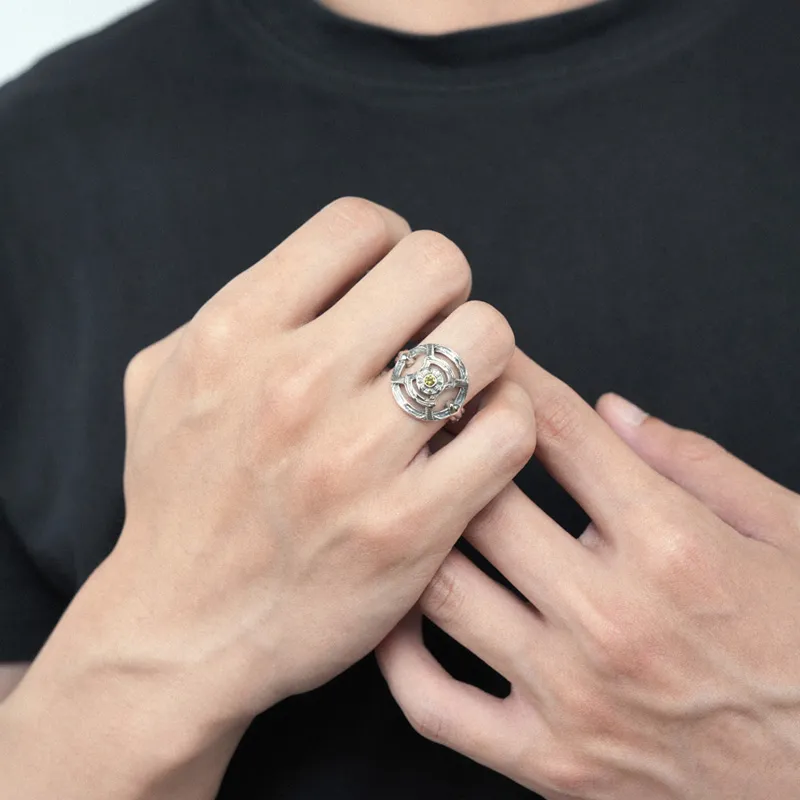 Ah Bo Ci De 925 Sterling Silver Rings Unisex-4