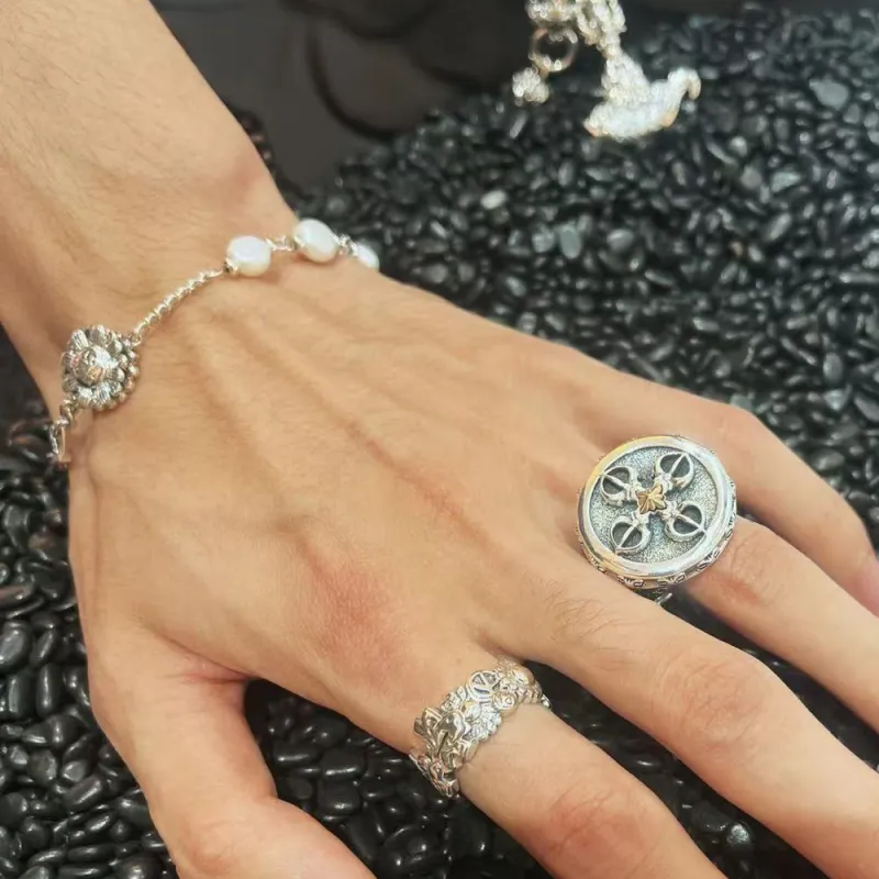 Ah Bo Ci De 925 Sterling Silver Bracelets Unisex-3