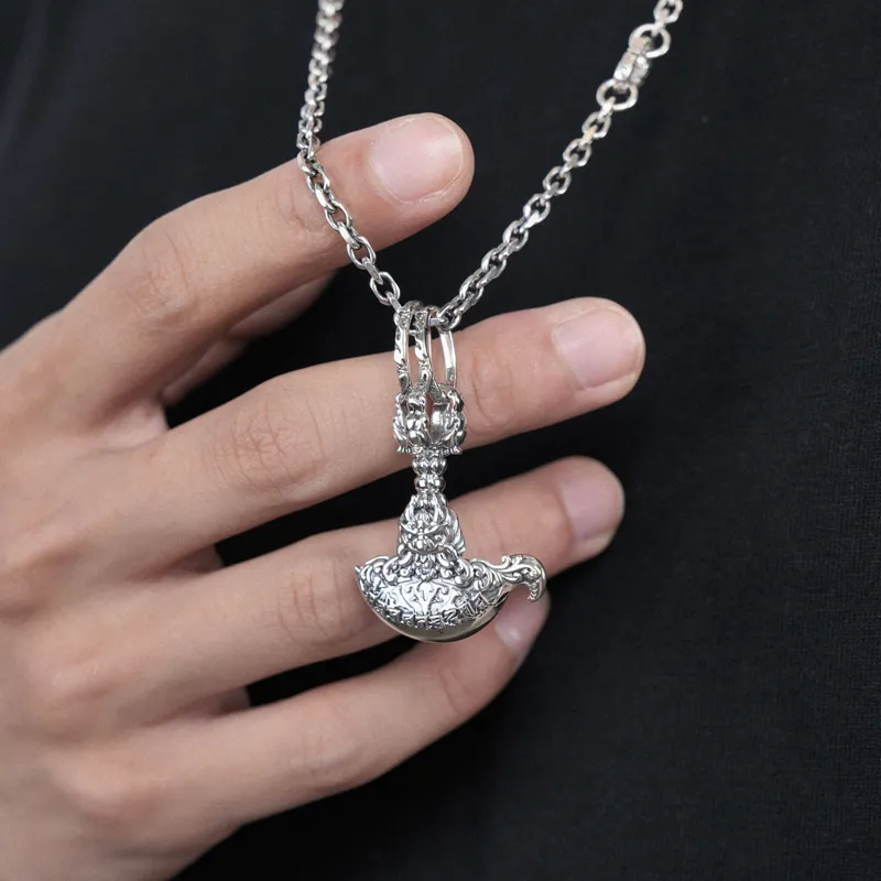 Ah Bo Ci De 925 Sterling Silver Pendants Unisex-2