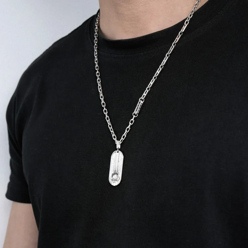 Ah Bo Ci De 925 Sterling Silver Pendants Unisex-4