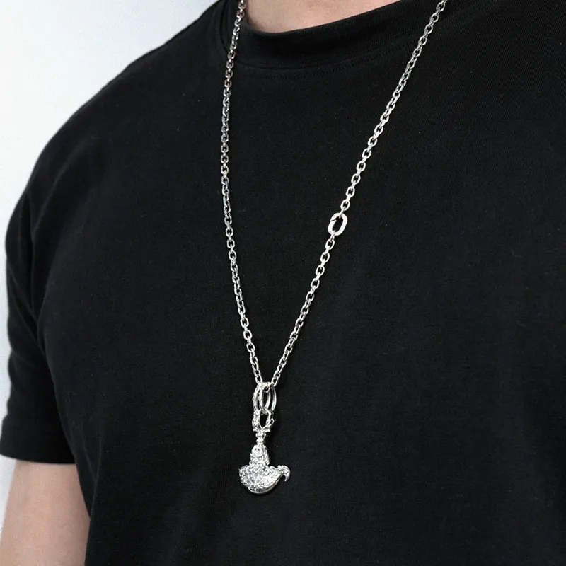 Ah Bo Ci De 925 Sterling Silver Pendants Unisex-3