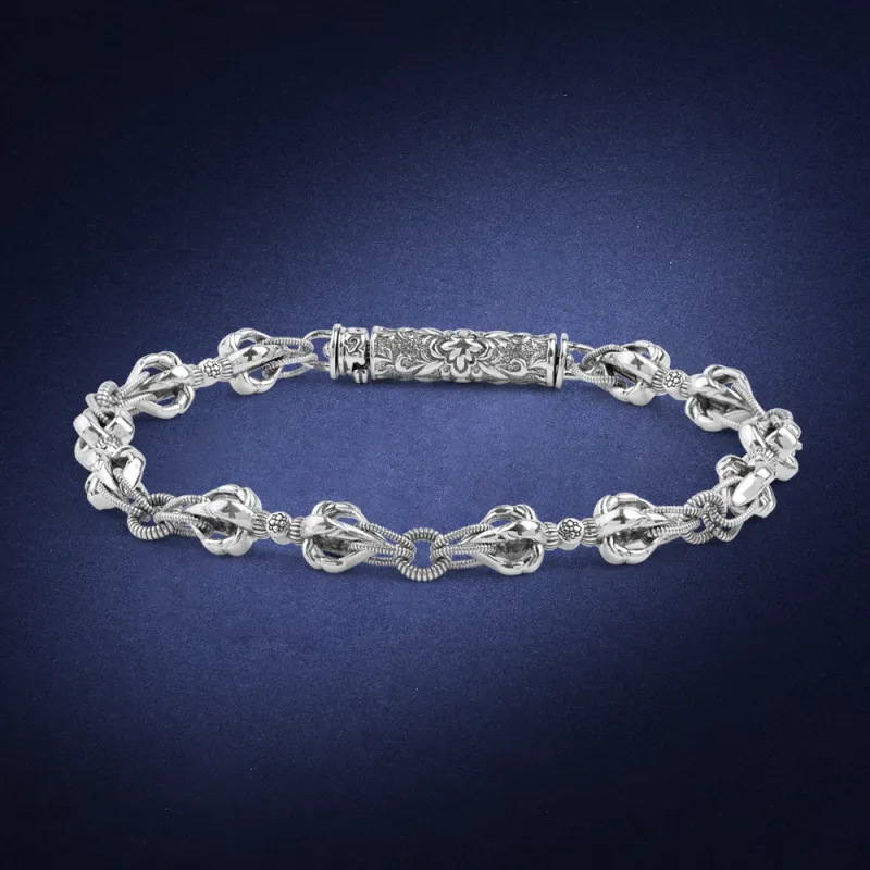 Ah Bo Ci De 925 Sterling Silver Bracelets Unisex-4