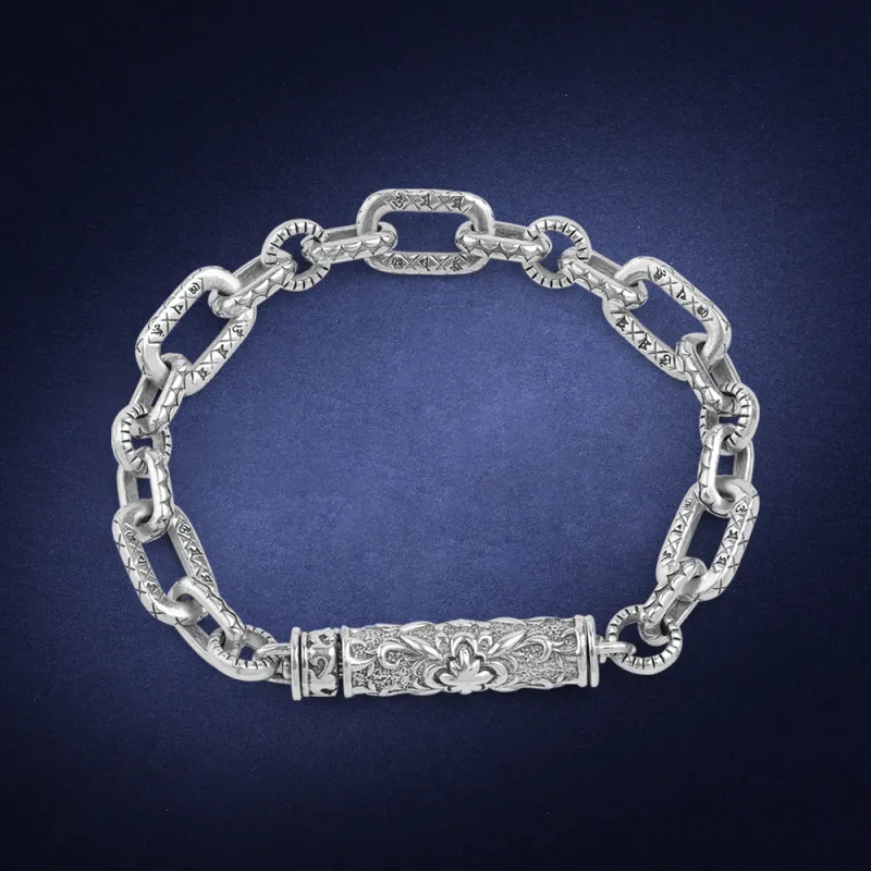Ah Bo Ci De 925 Sterling Silver Bracelets Unisex-4