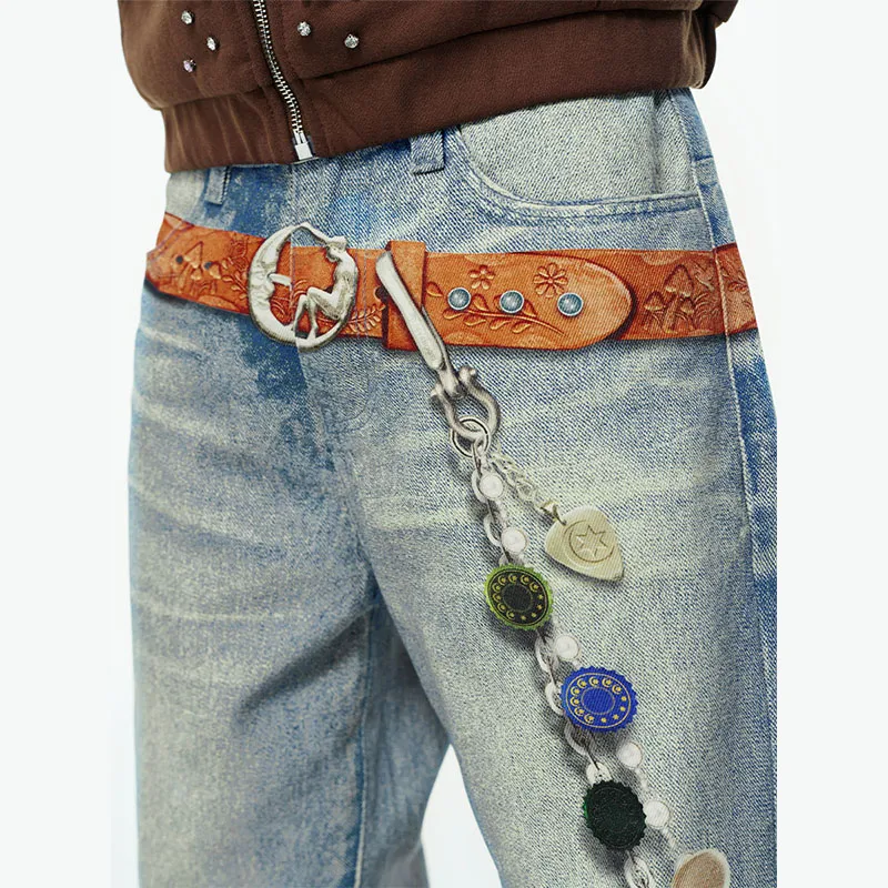 OKME Jeans Unisex Blue-7