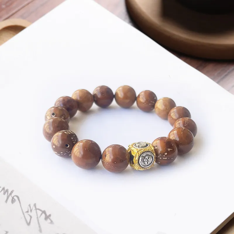 Jinghua Record Purple Gold Rat Bodhi Seed Bracelet Unisex-3