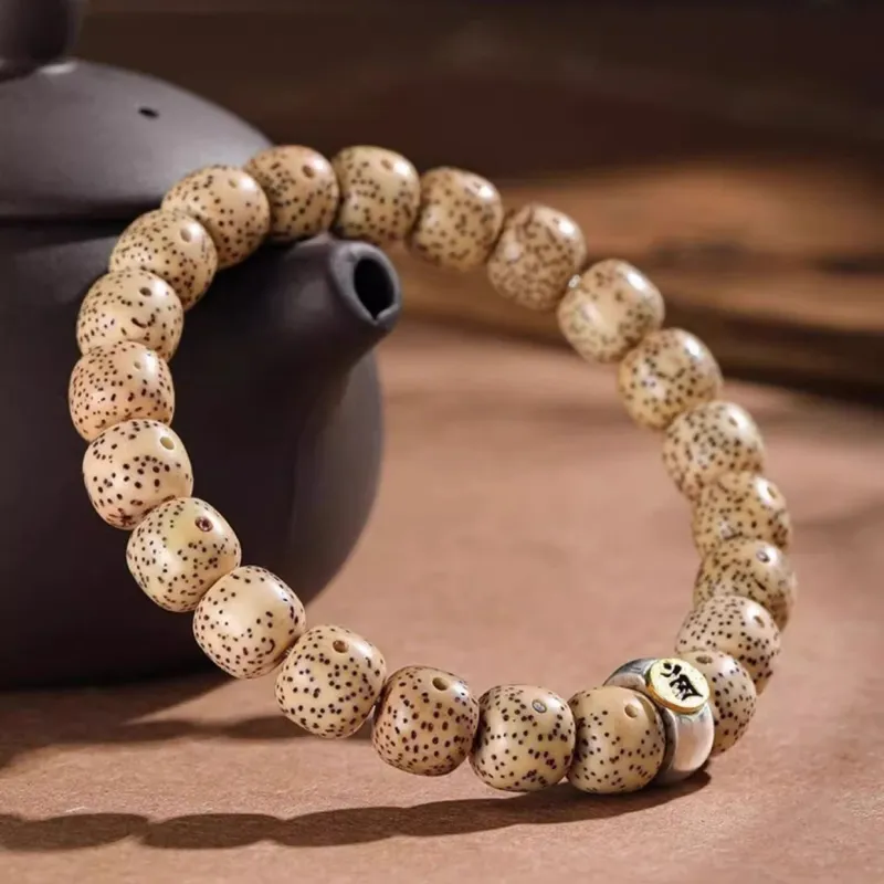 Jinghua Record Star Moon Bodhi Seeds Guardian Deity Beaded Bracelet Unisex-11