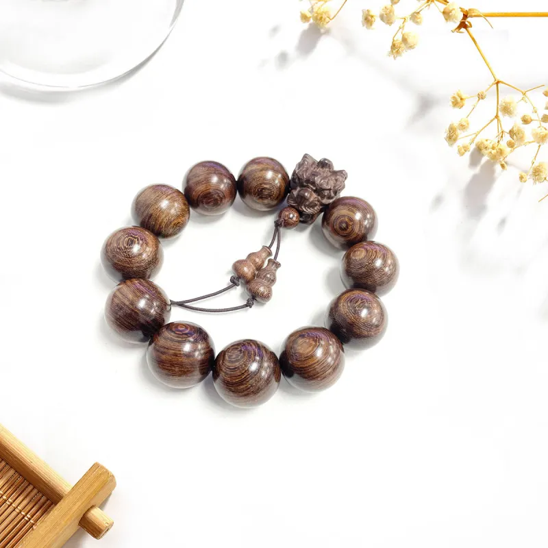 Jinghua Record Golden Sandalwood Bracelets Unisex-6