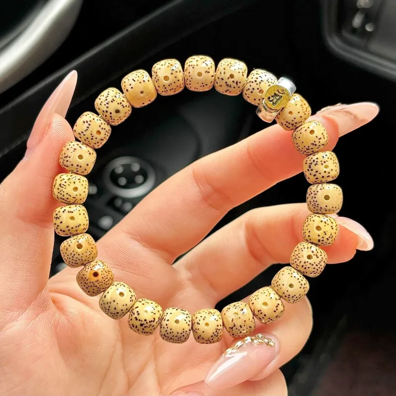 Jinghua Record Star Moon Bodhi Seeds Guardian Deity Beaded Bracelet Unisex-15