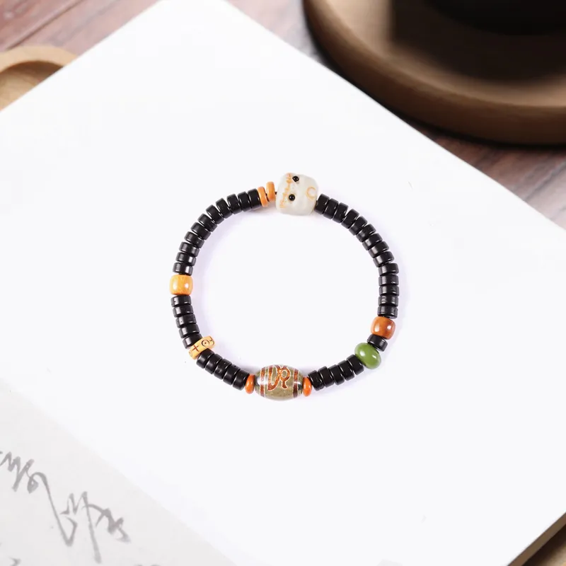 Jinghua Record Coconut Shell Beads Bracelets Unisex-3