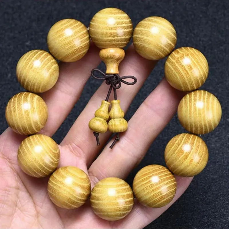 Jinghua Record Golden Sandalwood Bracelets Unisex-2