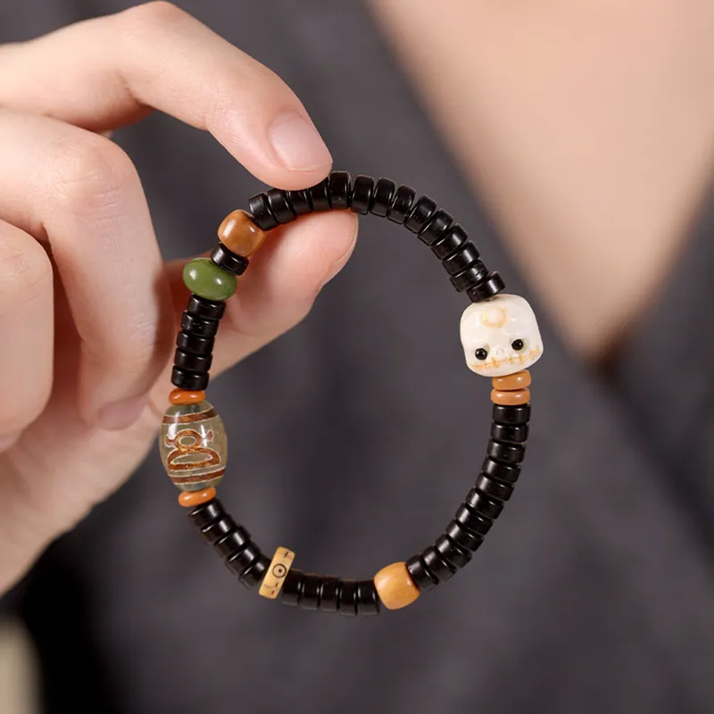 Jinghua Record Coconut Shell Beads Bracelets Unisex-4