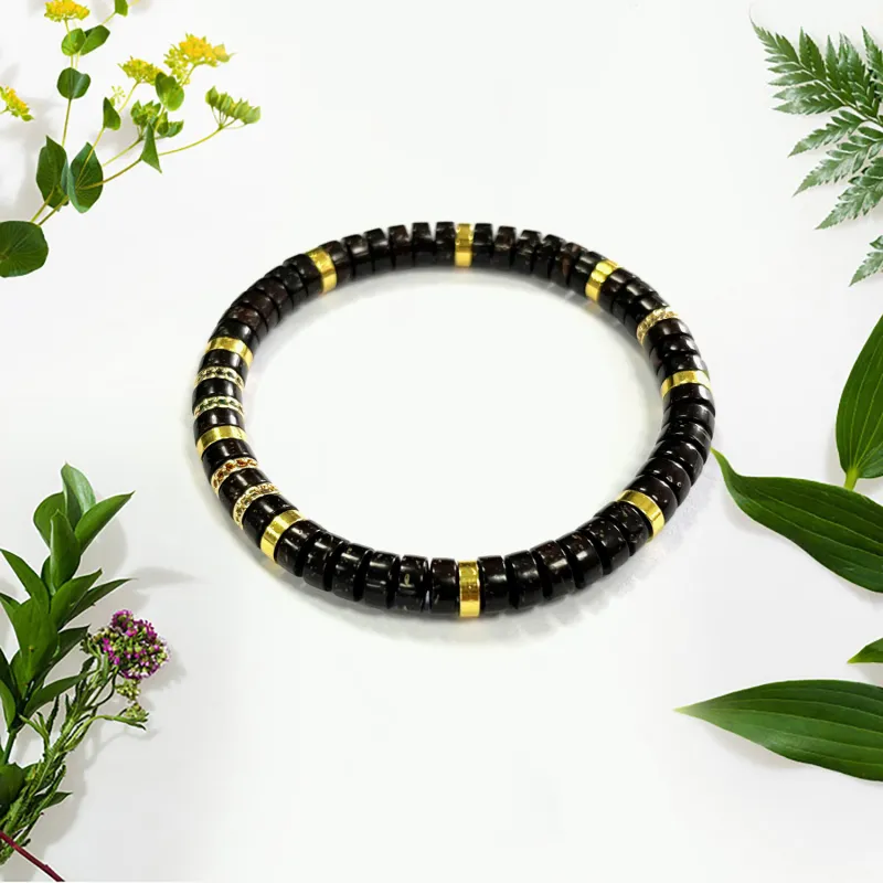 Jinghua Record Coconut Shell Beads Bracelets Unisex-1