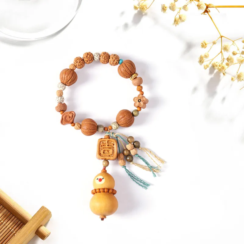 Jinghua Record Peach Pits Bracelets Unisex-5