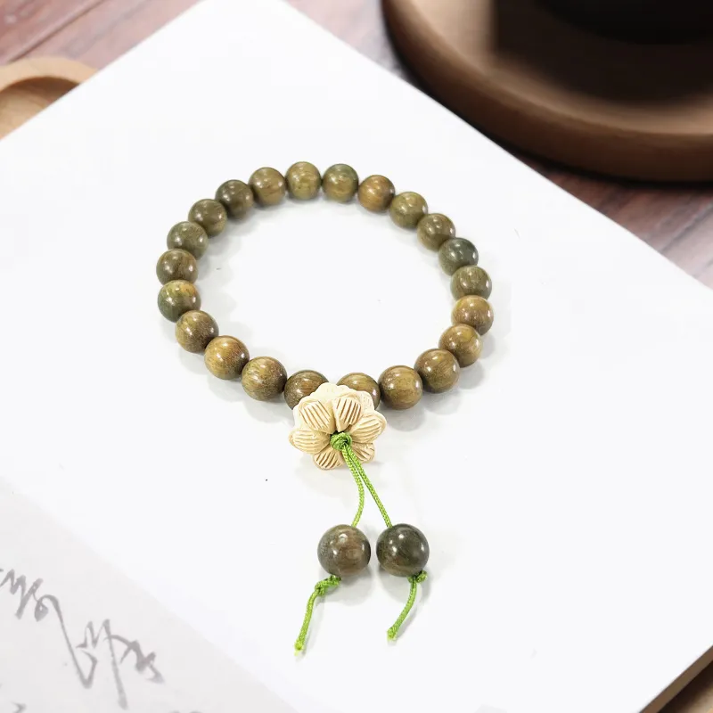 Jinghua Record Green Sandalwood Bracelets Unisex-2